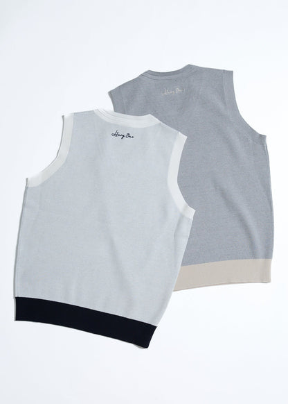 HERG1 WOMENS JACQUARD KNIT VEST