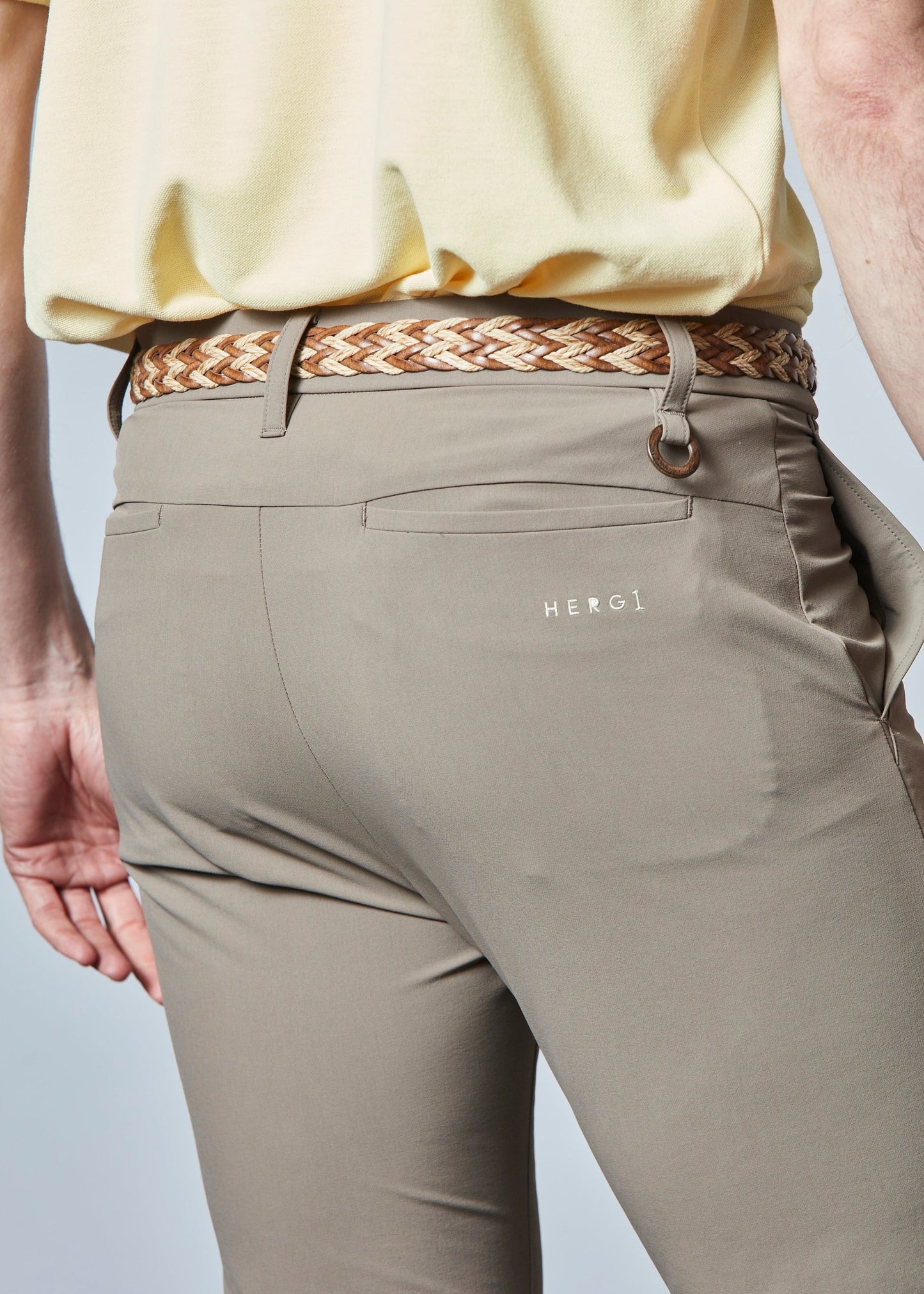 HERG1 MENS Pintuck Nylon Stretch Pants