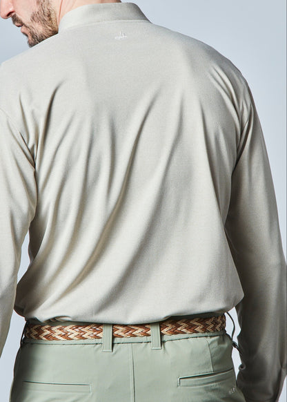 HERG1 MENS Stand Collar Long Sleeve Shirt