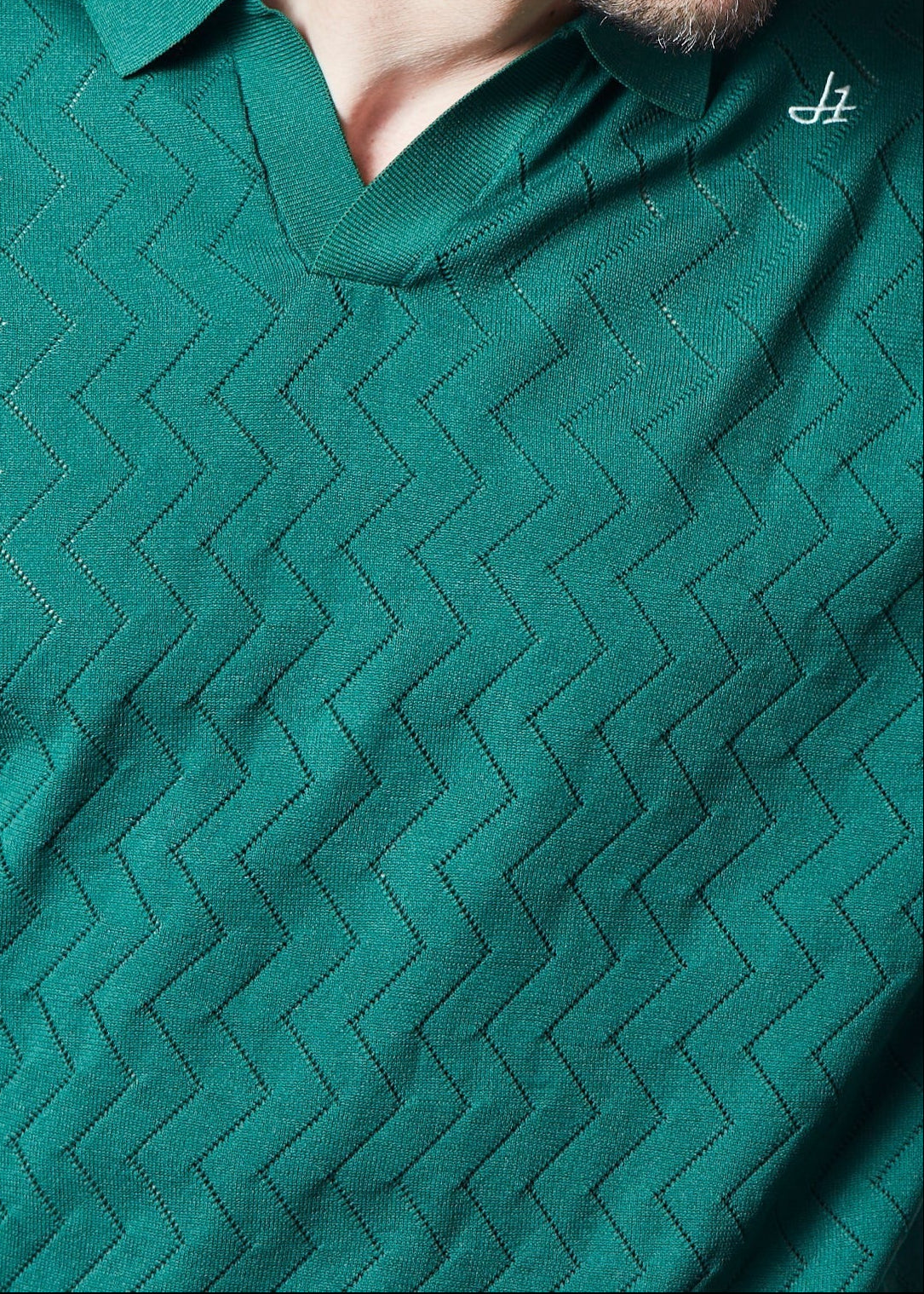 HERG1 MENS Skipper Mesh Knit Polo