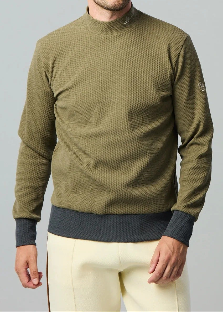 HERG1 MENS UV & Ultralight Thermal Knit Mock Neck
