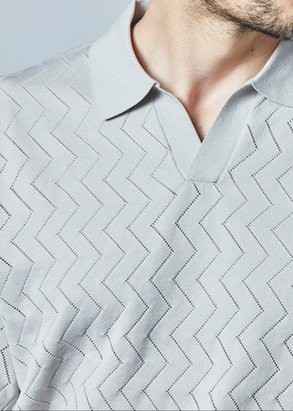 HERG1 MENS Skipper Mesh Knit Polo