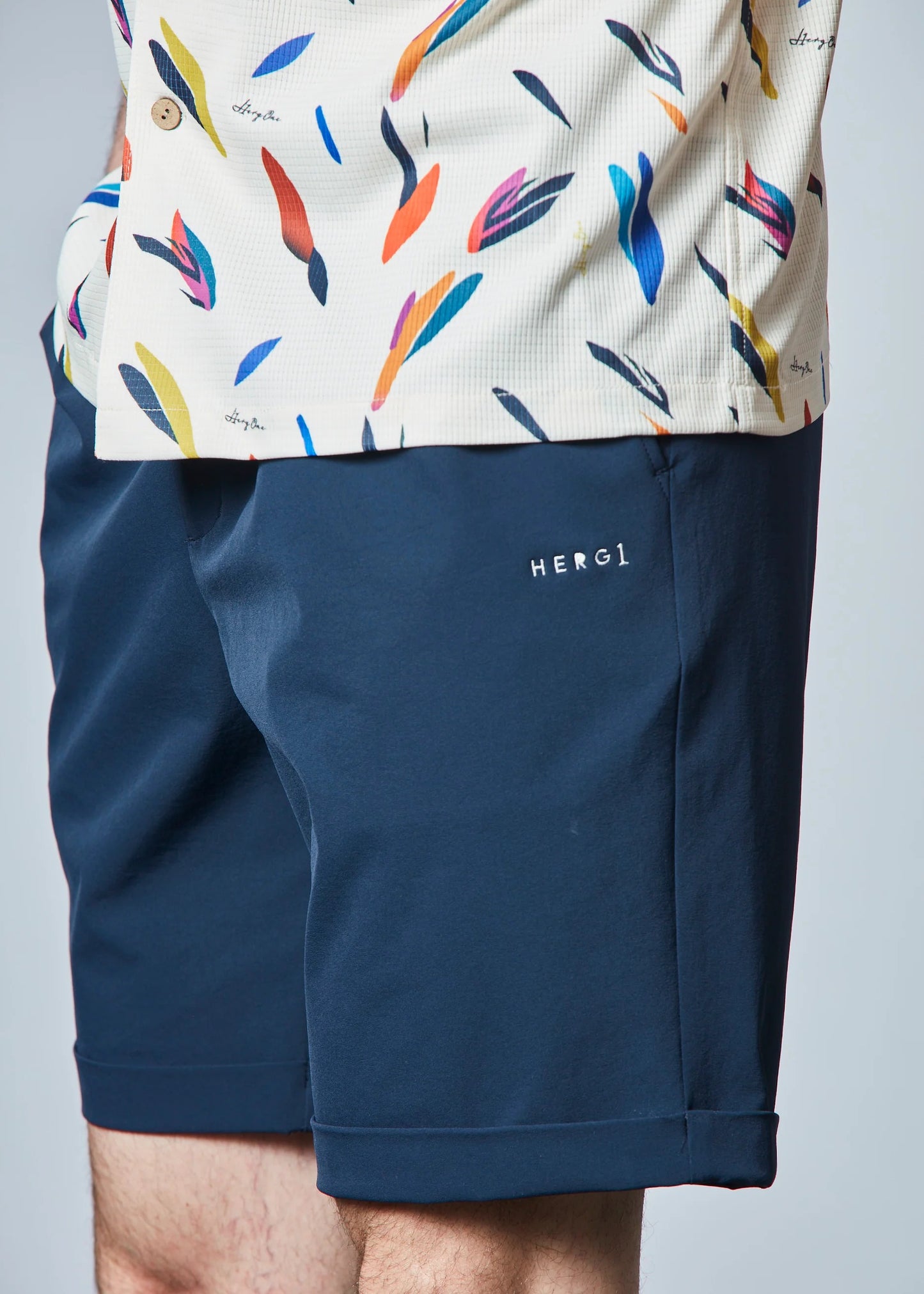 HERG1 MENS Summer Print Open Shirt