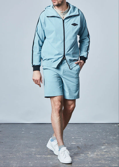 HERG1 MENS Stretch Nylon Lined Zip-up Hoodie