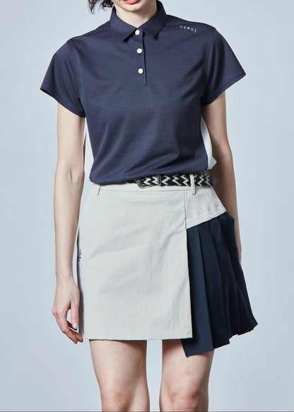 HERG1 WOMENS Piqué x Dot Air Flare Polo