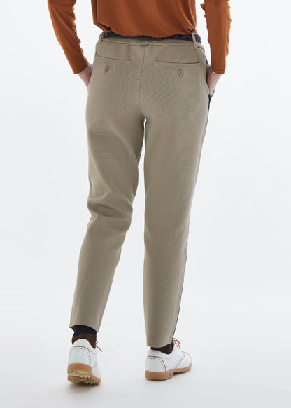 HERG1 WOMENS MILANO RIB KNIT CENTER PLEATED PANTS