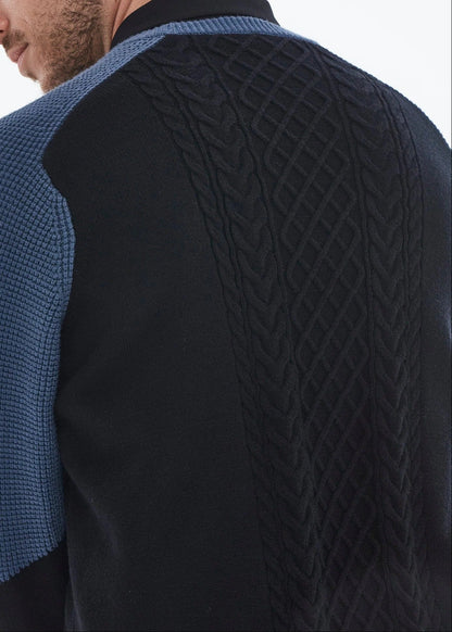 HERG1 MENS WAFFLE WINDPROOF SWEATER