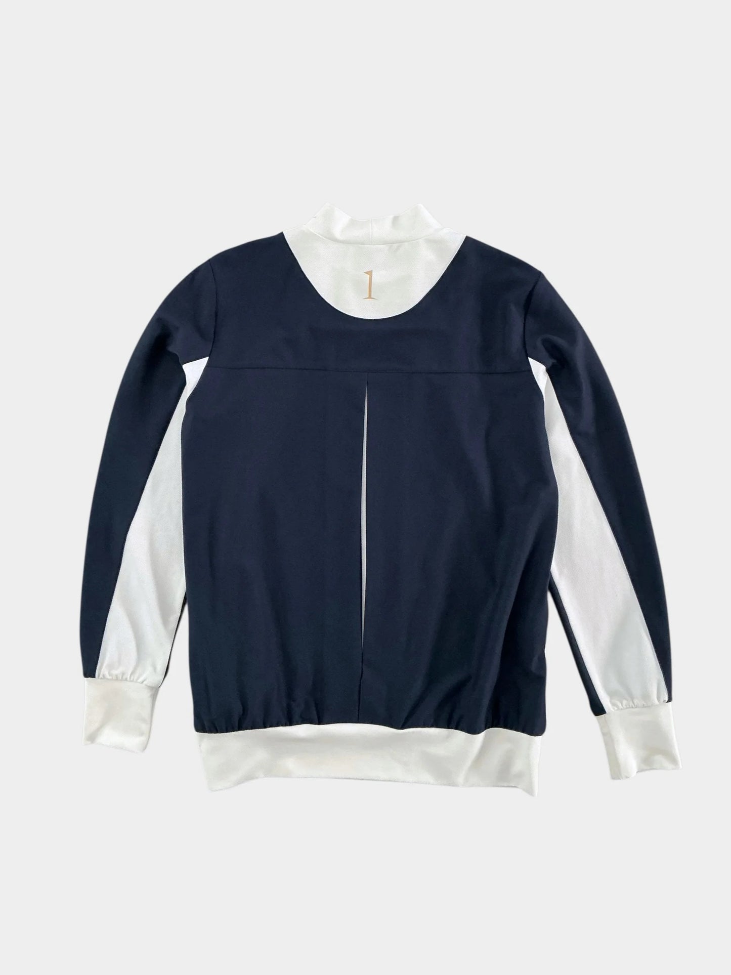 HERG1 WOMENS UPF50+ Heat-Shielding Mesh Color-Block Long Sleeve Mock Neck