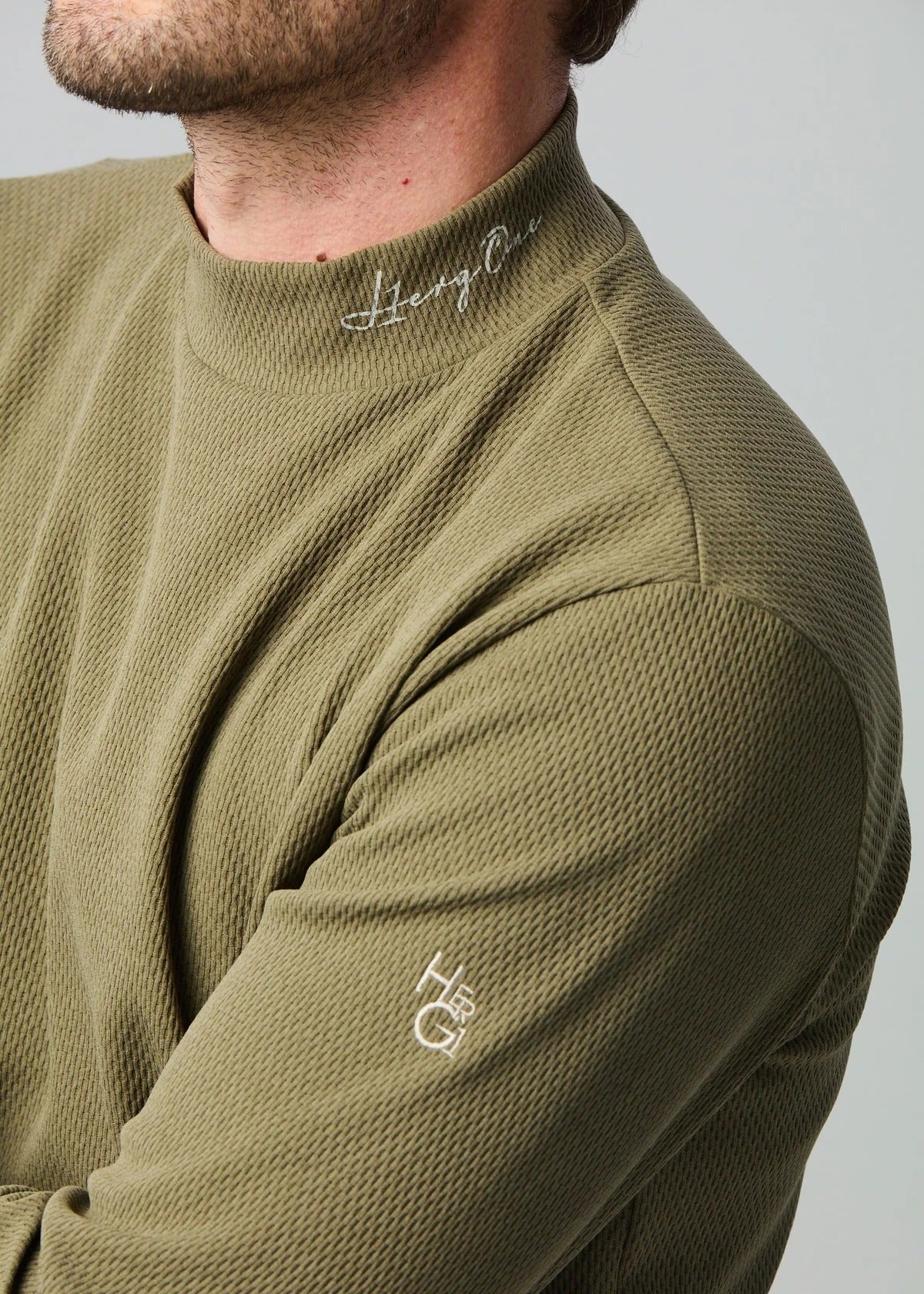 HERG1 MENS UV & Ultralight Thermal Knit Mock Neck
