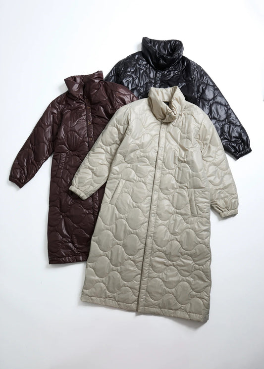 HERG1 WOMENS QUILTED BENCH COAT