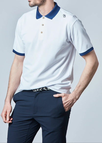 HERG1 MENS Exclusive White Modular Polo