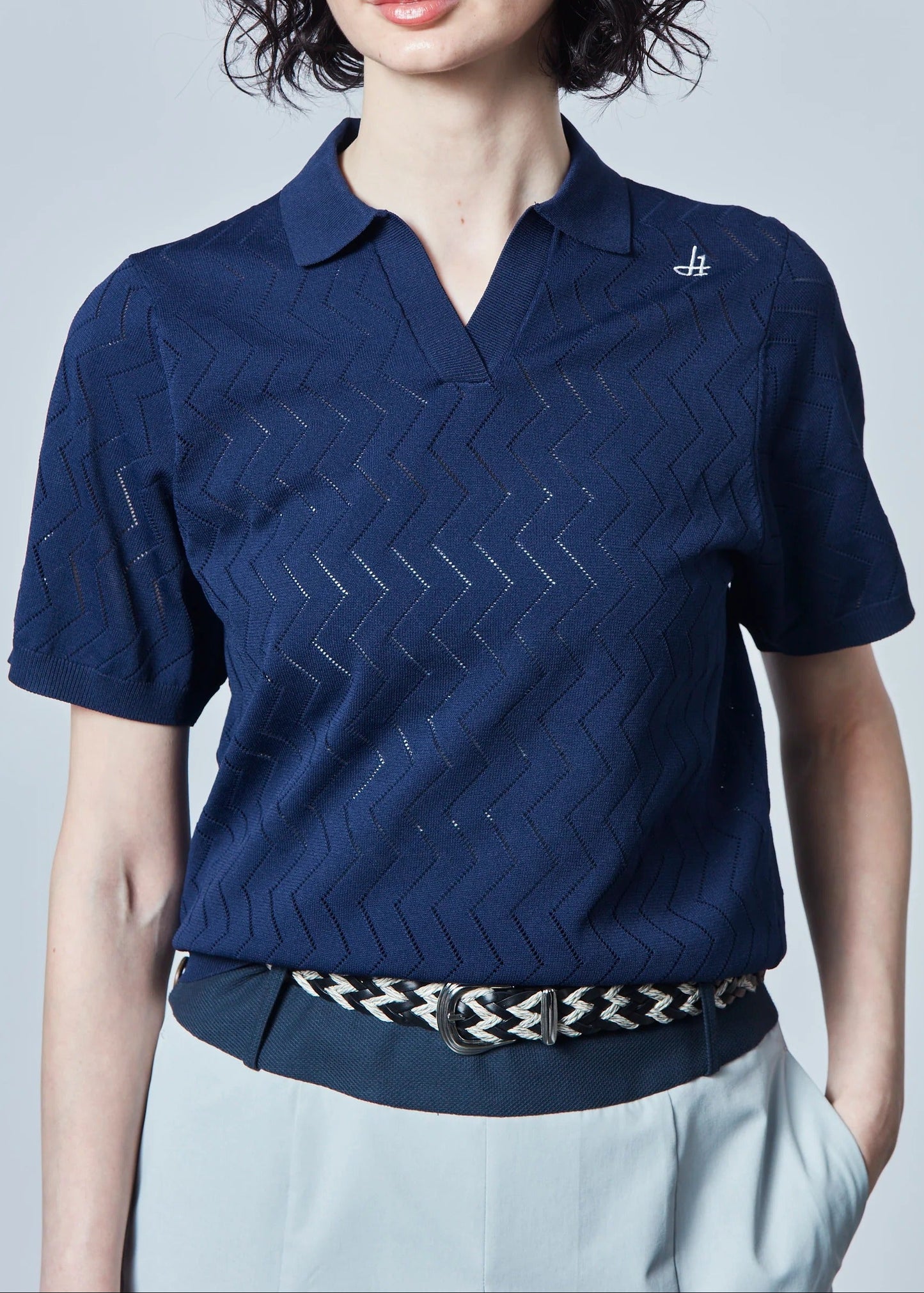 HERG1 WOMENS Skipper Mesh Knit Polo