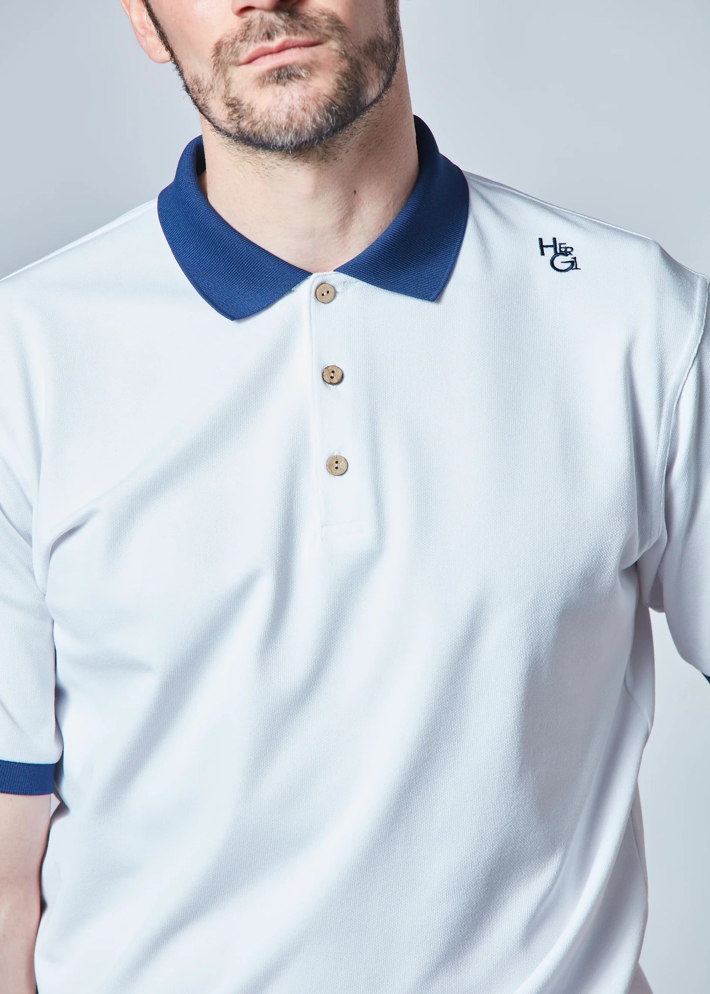 HERG1 MENS Exclusive White Modular Polo