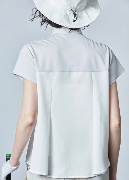 HERG1 WOMENS Piqué x Dot Air Flare Polo