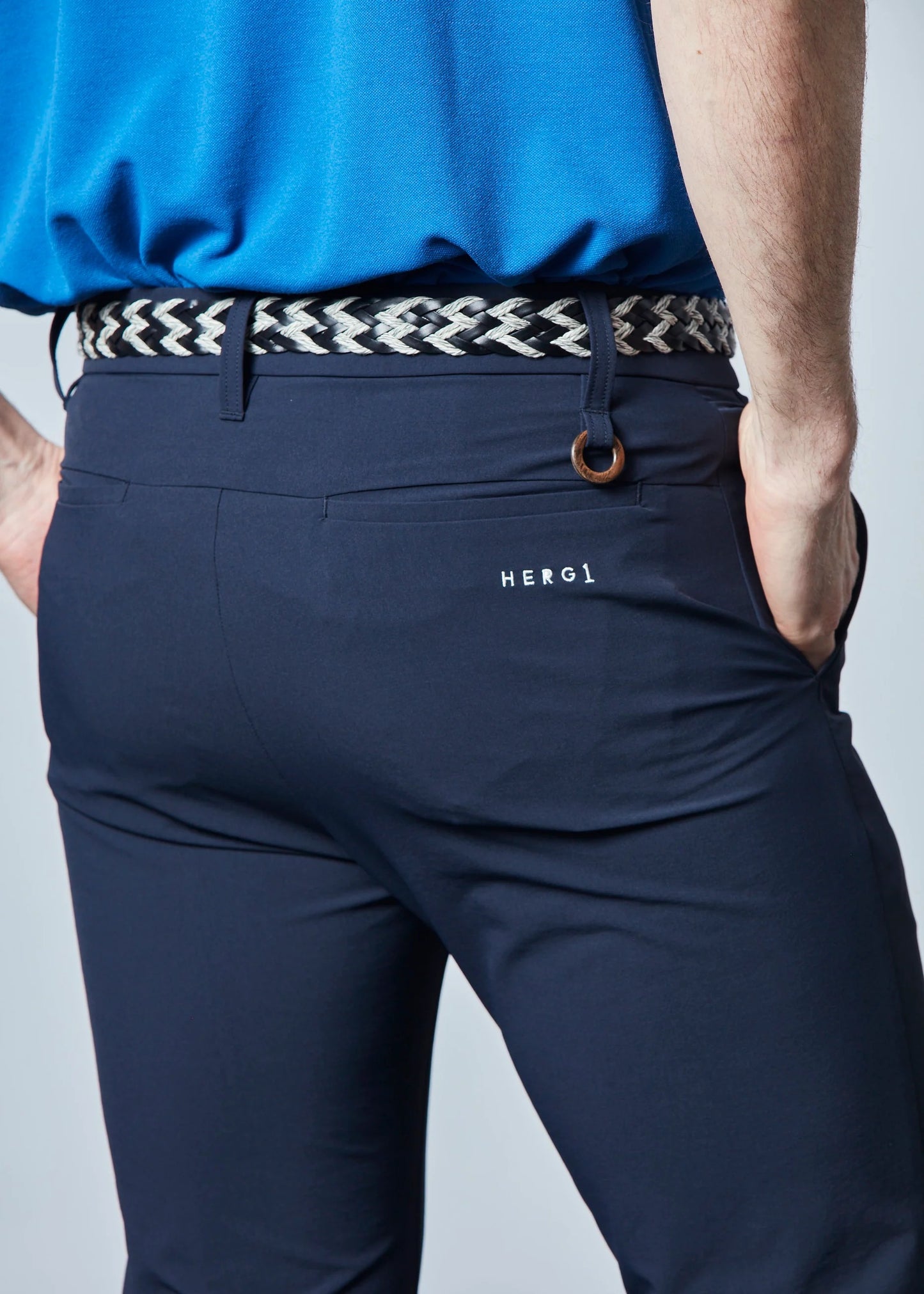 HERG1 MENS Pintuck Nylon Stretch Pants