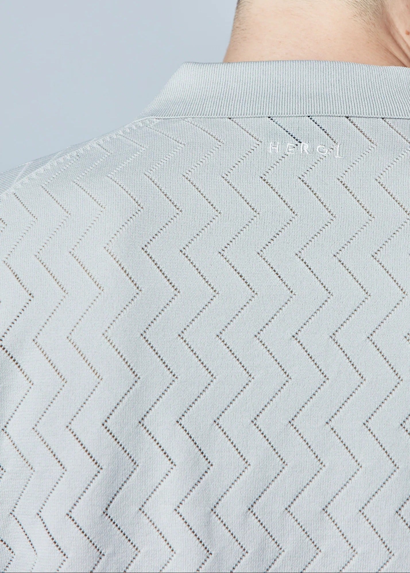 HERG1 MENS Skipper Mesh Knit Polo