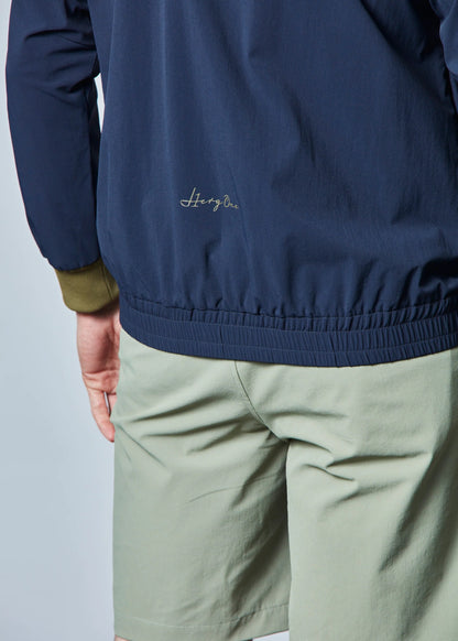 HERG1 MENS Stretch Nylon Lined Zip-up Hoodie