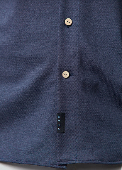 HERG1 MENS Stand Collar Long Sleeve Shirt