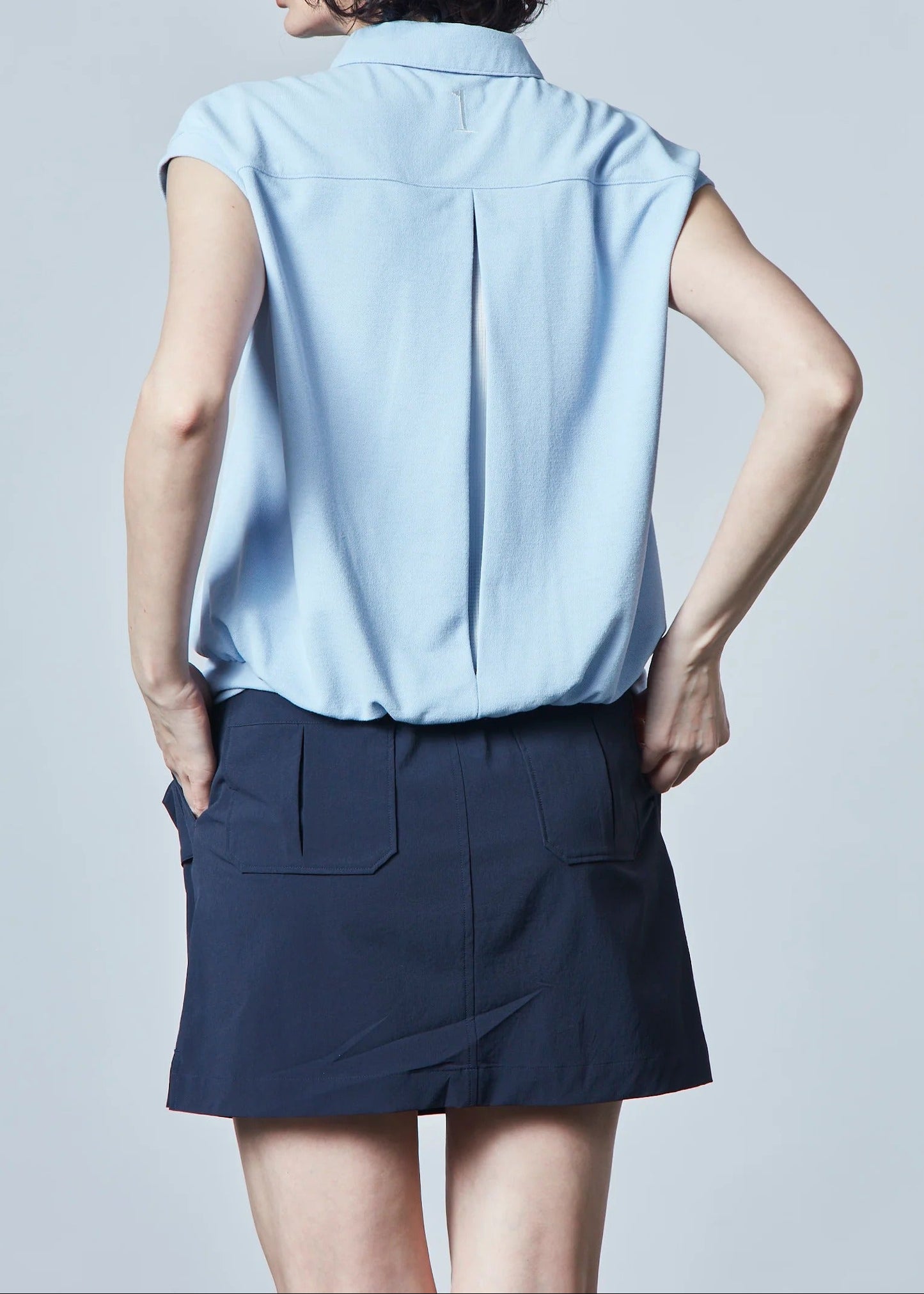 HERG1 WOMENS Gathered Design Pocket Skirt