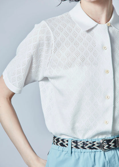 HERG1 WOMENS Open-collar Dry Knit Shirt Ladies