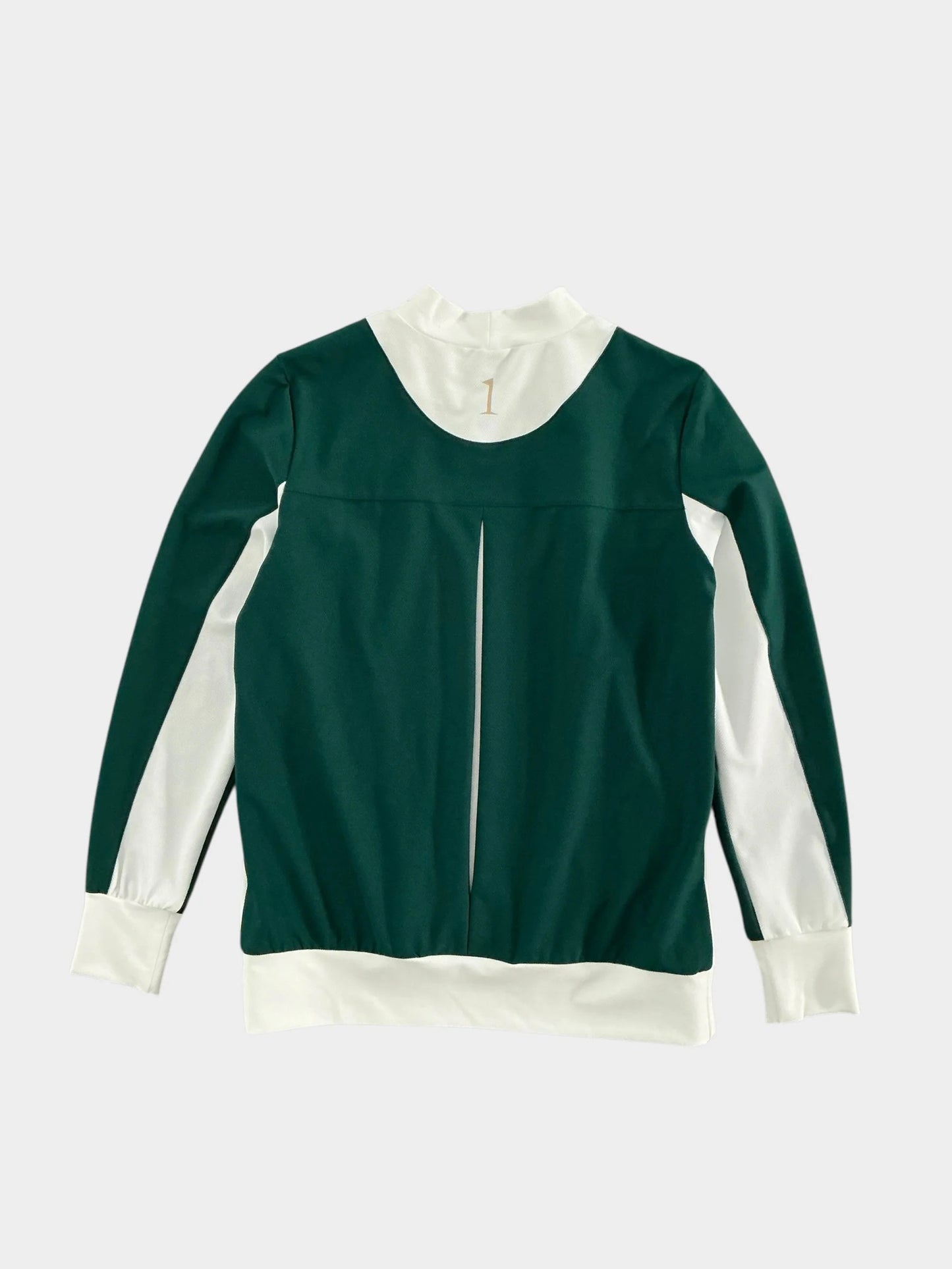 HERG1 WOMENS UPF50+ Heat-Shielding Mesh Color-Block Long Sleeve Mock Neck