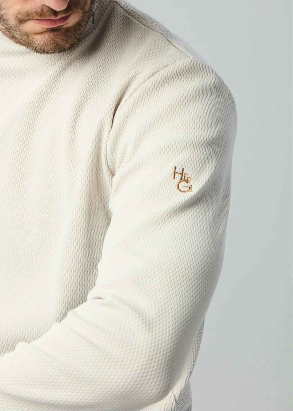 HERG1 MENS UV & Ultralight Thermal Knit Mock Neck