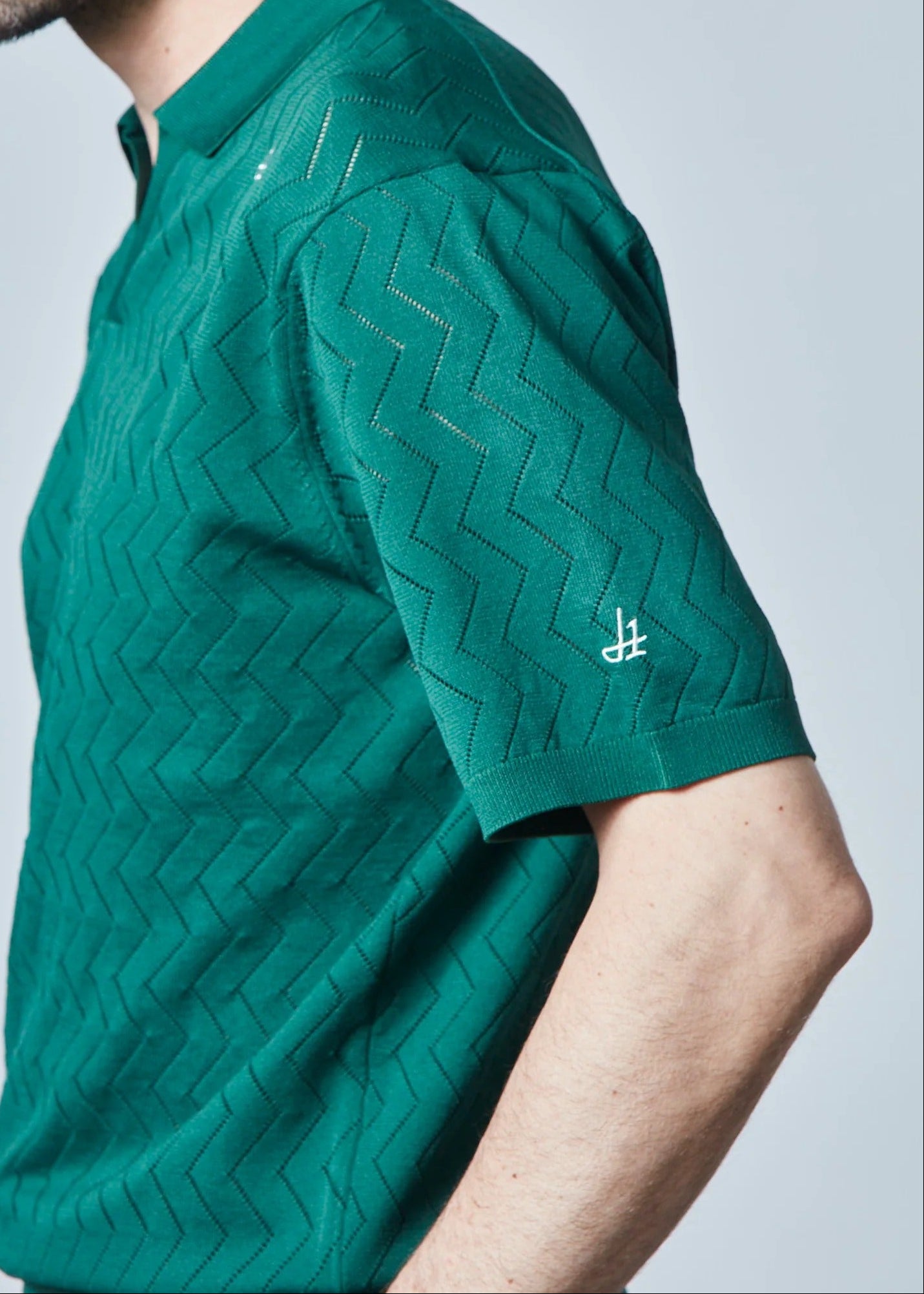 HERG1 MENS Skipper Mesh Knit Polo