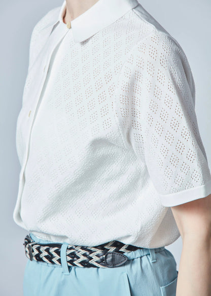 HERG1 WOMENS Open-collar Dry Knit Shirt Ladies