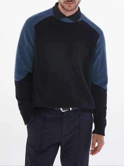 HERG1 MENS WAFFLE WINDPROOF SWEATER