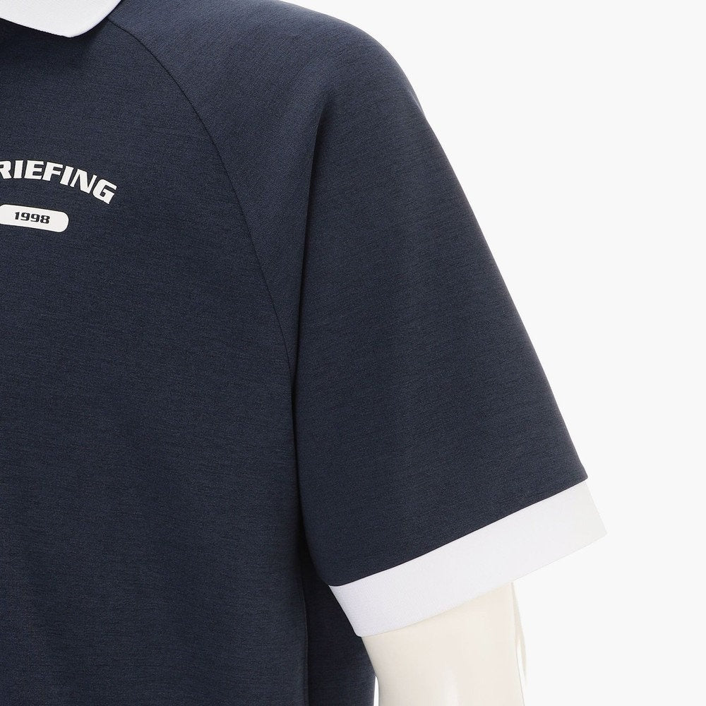 BRIEFING MENS MS COLLEGE LOGO POLO RF