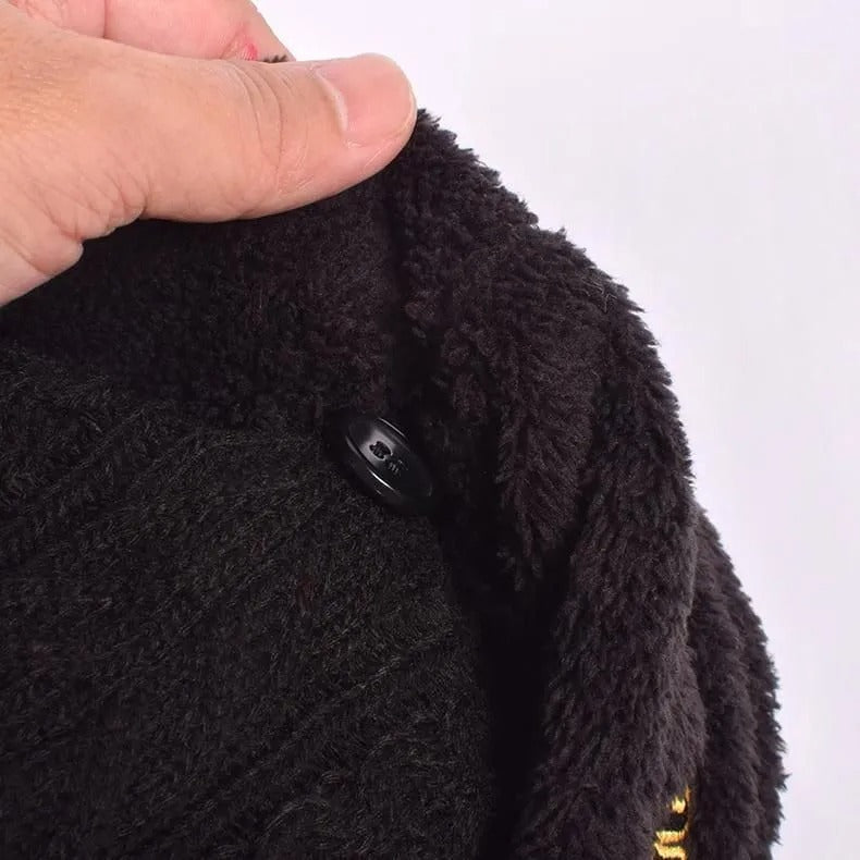 Resurrection MENS Visor Knit Cap (With a Neck warmer)