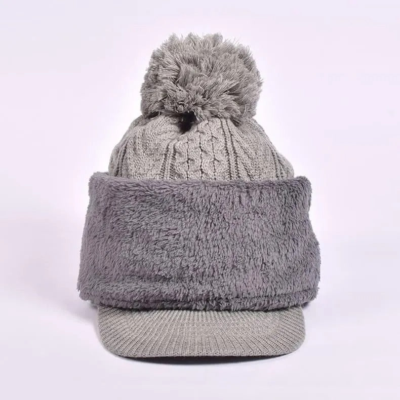 Resurrection MENS Visor Knit Cap (With a Neck warmer)