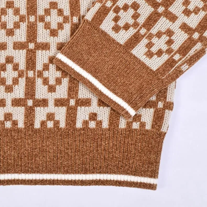 Resurrection WOMENS Praha Pattern Crew Neck Knit