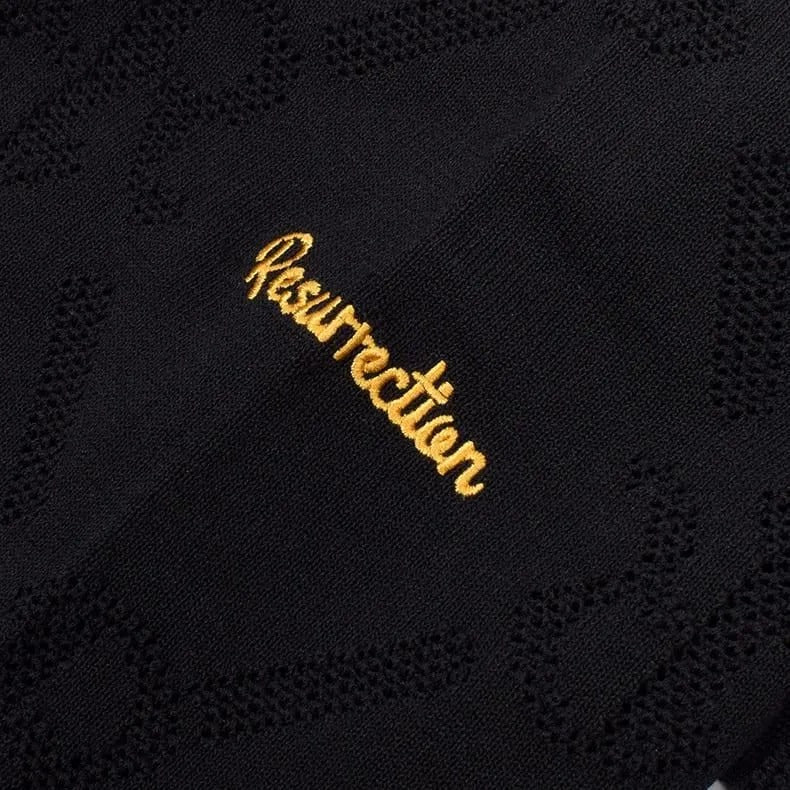 Resurrection MENS Mesh RR Logo Knit  L/S