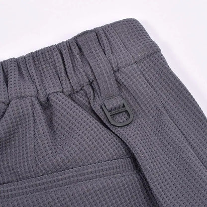 Resurrection MENS  Silicon Tag Waffle Short Pants (Relax Fit)