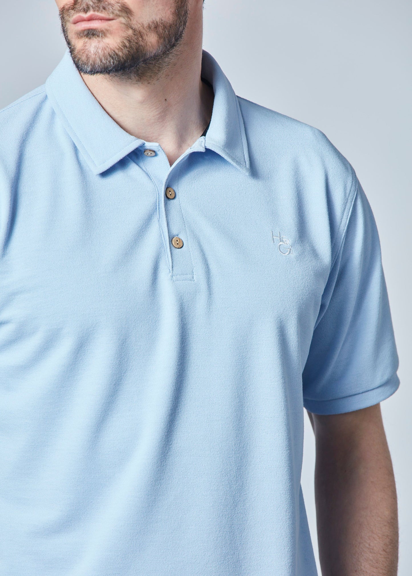 HERG1 MENS Cotton-like Modular Pique Polo