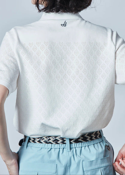 HERG1 WOMENS Open-collar Dry Knit Shirt Ladies