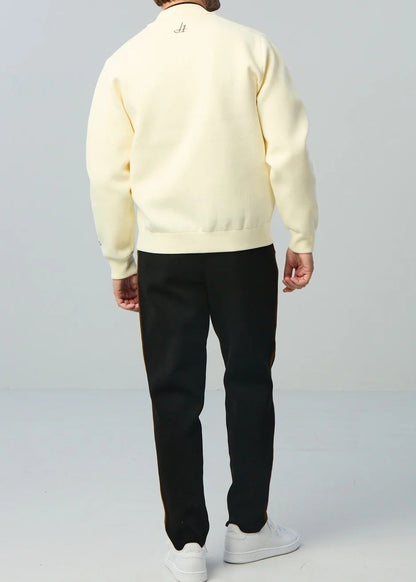 HERG1 MENS Milano Rib Knit Zip-Up Blouson