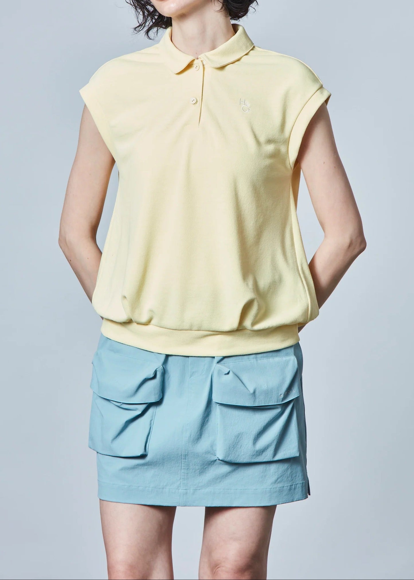 HERG1 WOMENS Gathered Design Pocket Skirt