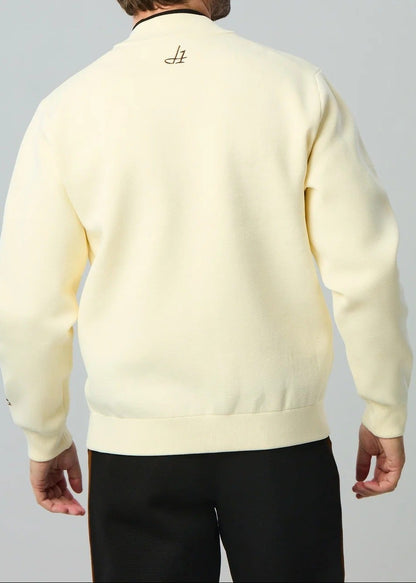 HERG1 MENS Milano Rib Knit Zip-Up Blouson