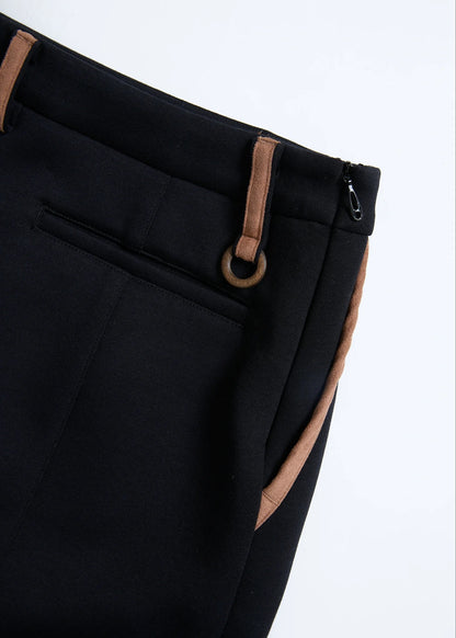 HERG1 WOMENS DOUBLE KNIT MULTI COLLOR SKIRT