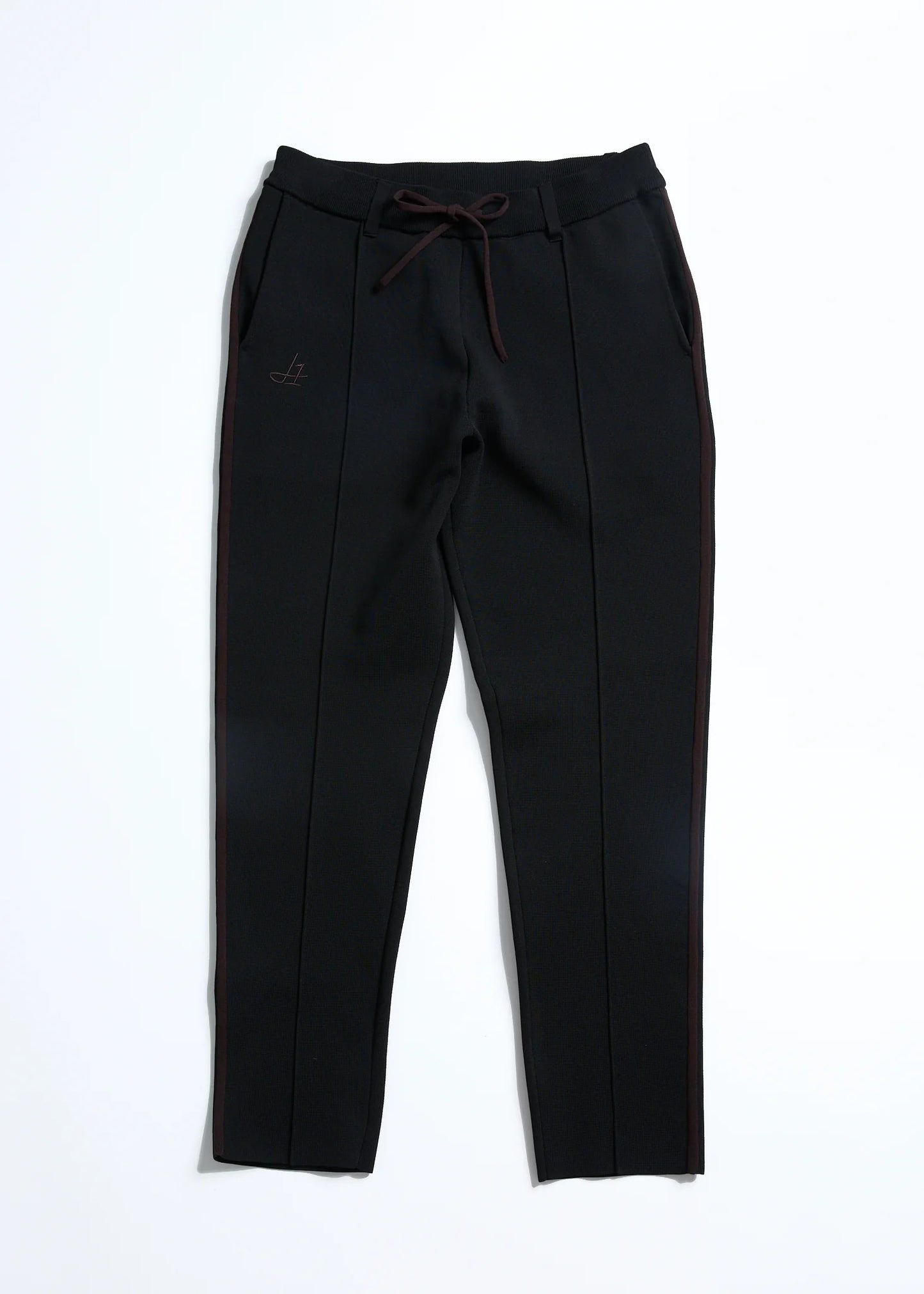 HERG1 WOMENS MILANO RIB KNIT CENTER PLEATED PANTS