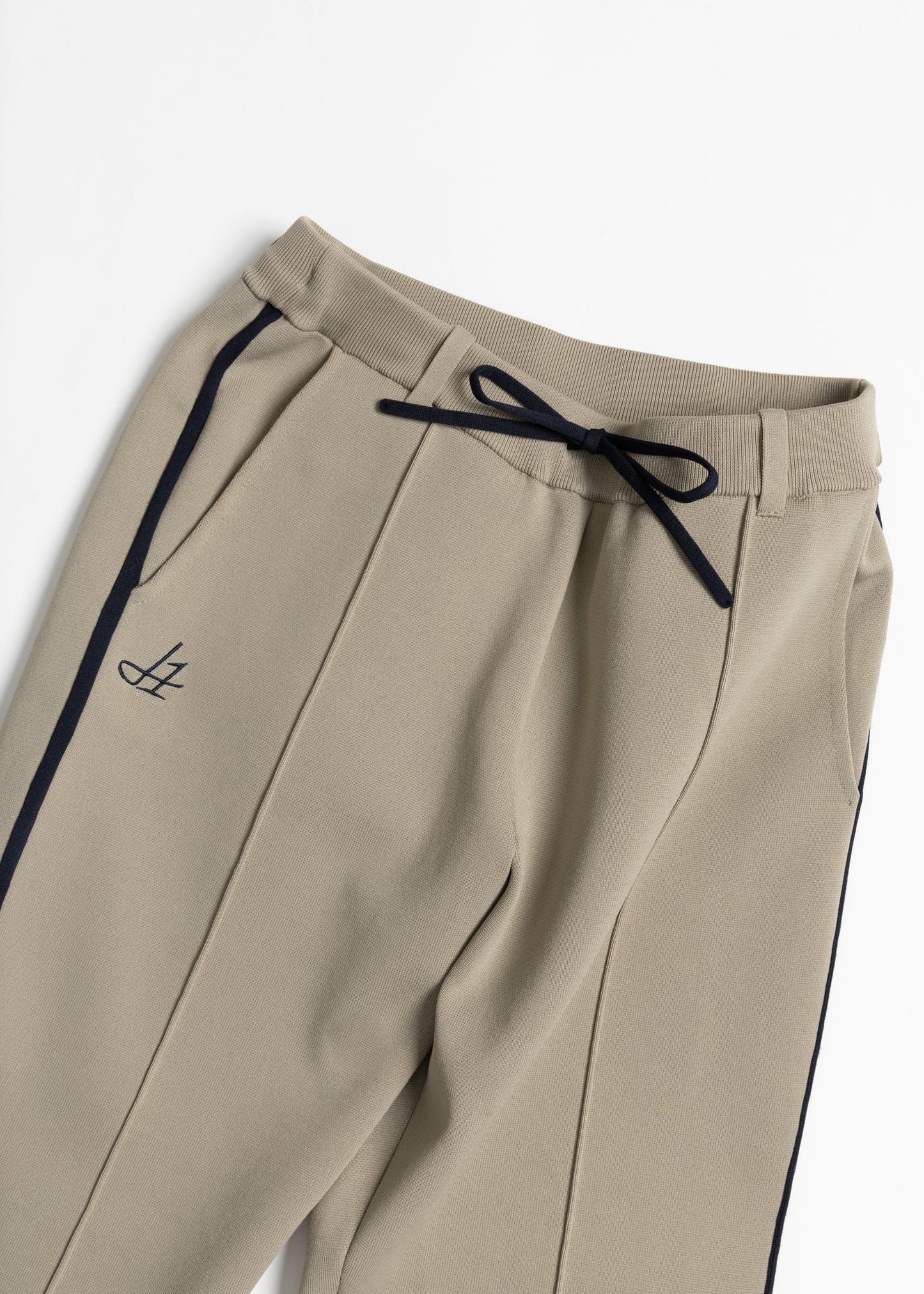 HERG1 MENS MILANO RIB KNIT CENTER PLEATED PANTS