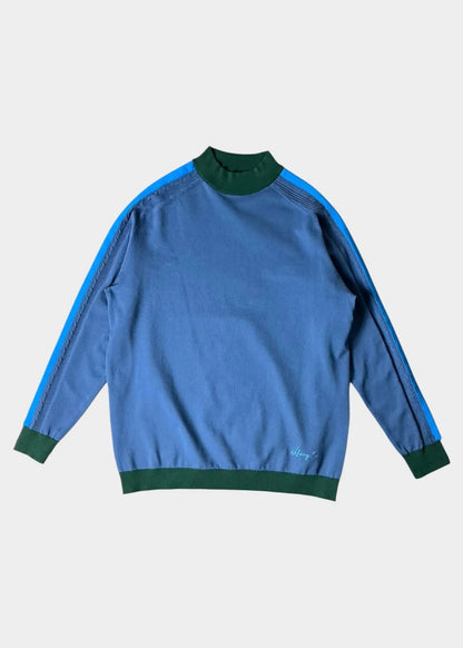 HERG1 MENS High Gauge Cable Knit High Neck Sweater