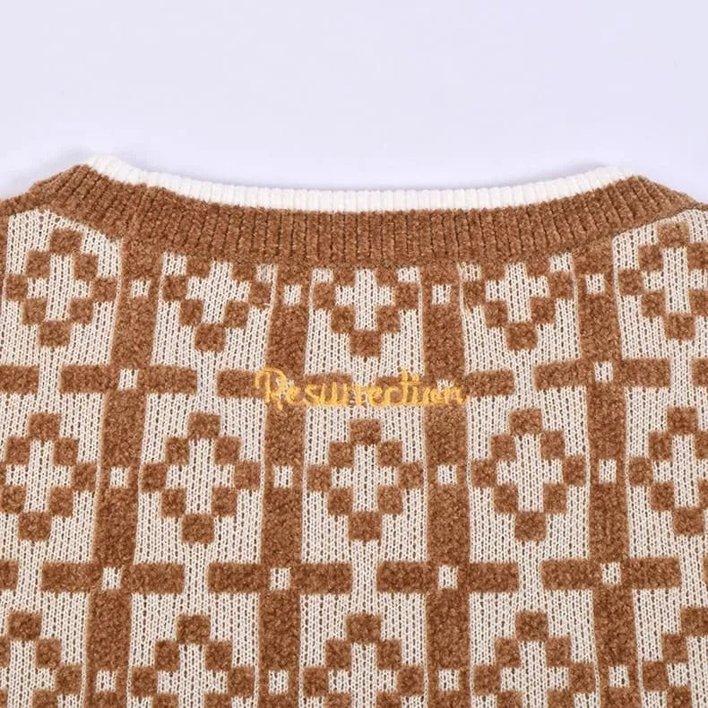 Resurrection WOMENS Praha Pattern Crew Neck Knit