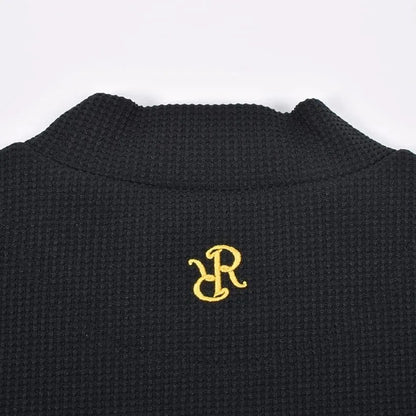 Resurrection MENS  Silicon Tag Waffle Mock Neck (Relax Fit)