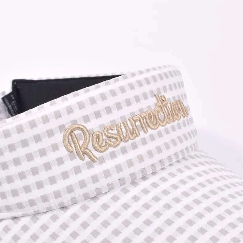 Resurrection WOMENS Wide Brim Sunvisor (With Hair Scrunchie)