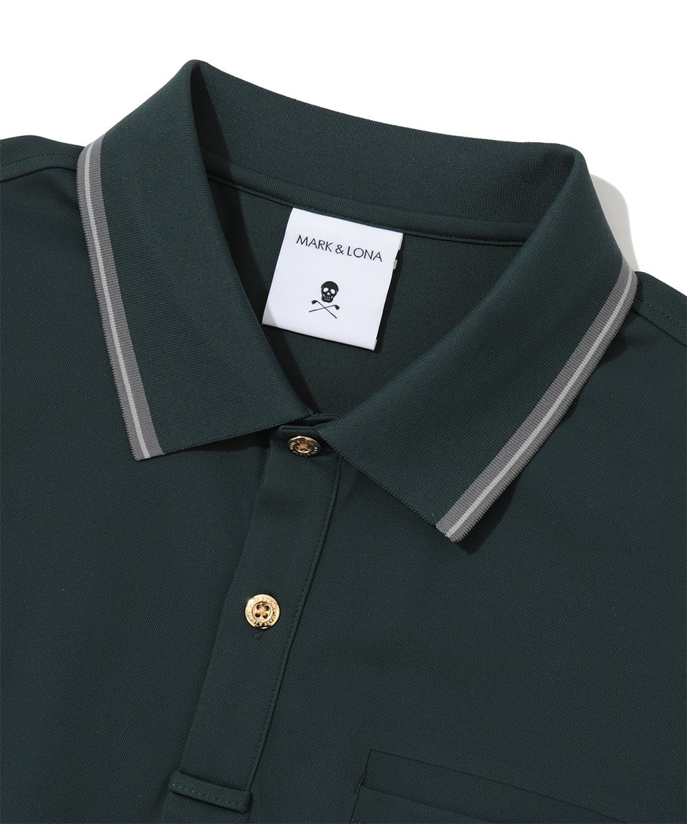 MARK&LONA MENS Stela Patch Pocket Stretch Piqué Polo