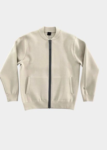 HERG1 MENS Milano Rib Knit Zip-Up Blouson