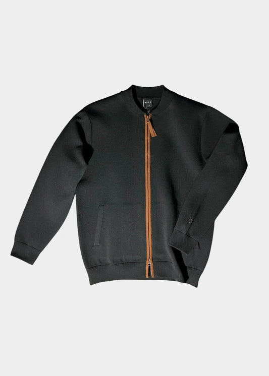 HERG1 MENS Milano Rib Knit Zip-Up Blouson